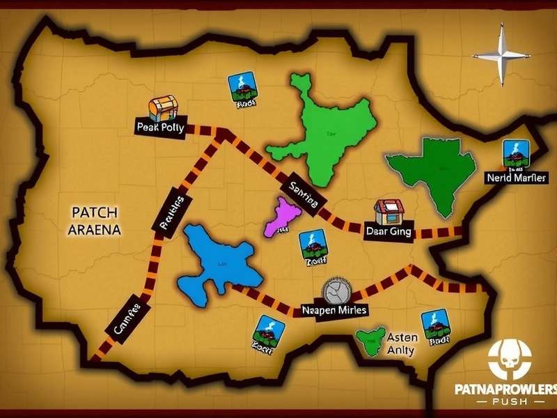Patna Prowlers Push game map showing different areas of Patna